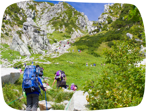 山へ登山